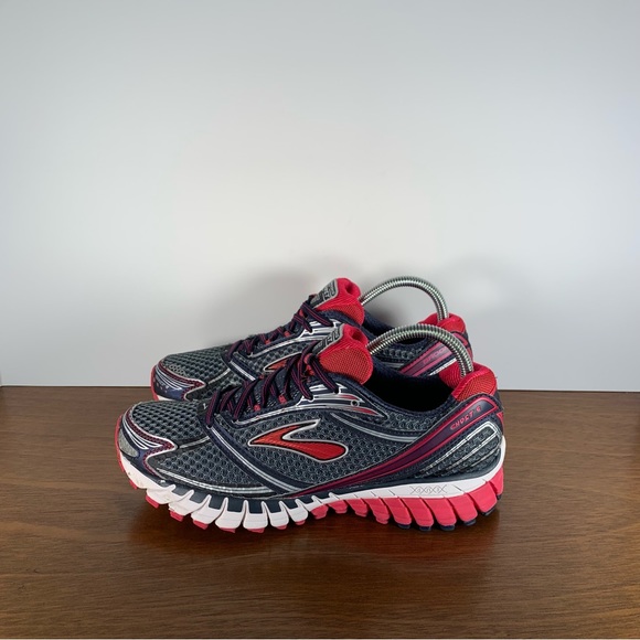 Brooks - Ghost 6 Athletic Shoes Red Gray - Women’s 8.5 - Picture 3 of 8